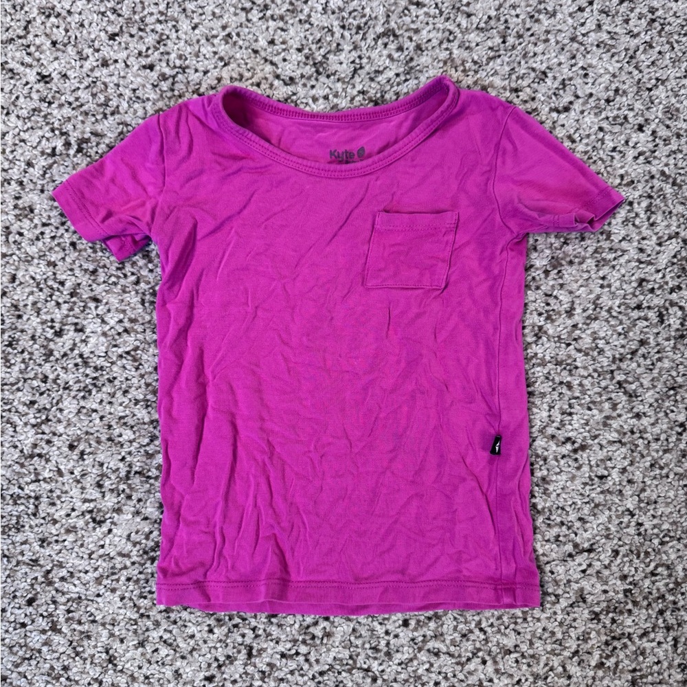 Kyte baby short sleeve pjs, raspberry, 2T